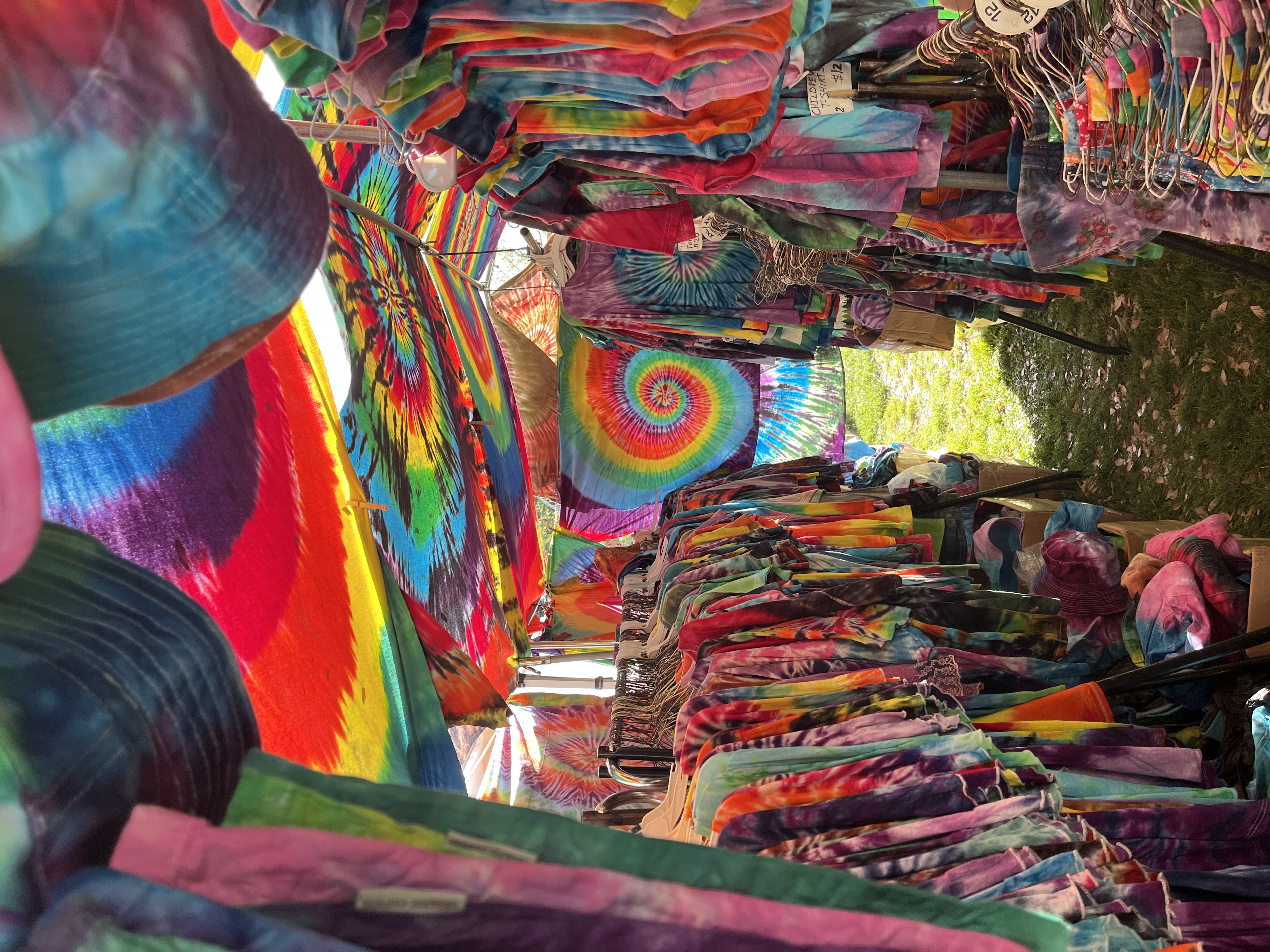 tie dyed tent