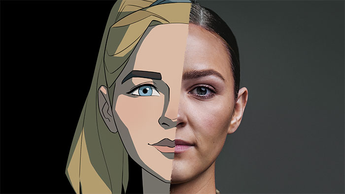 Emma-Malonelord-animation-700x395 Emma Malonelord, half animated, half photo
