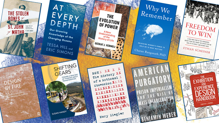 Faculty-Books 10 book covers arranged