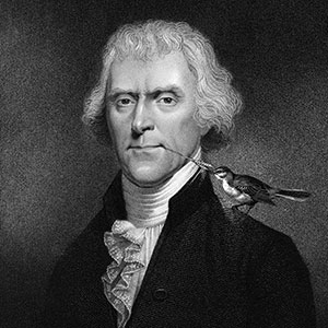 Jefferson-300x300 Thomas Jefferson had a pet mockingbird
