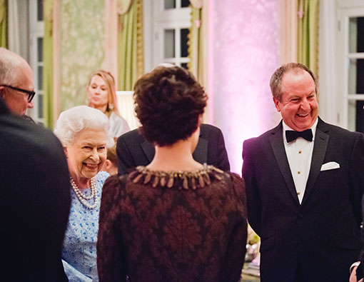 McNeil-Queen-inset Dennis McNeil met Queen Elizabeth II in 2019
