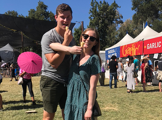 Megan-Bull_Gilroy-Garlic-Festival_Garlic-Ice-Cream-sbs1 Megan Bull at the Gilroy Garlic Festival in 2019