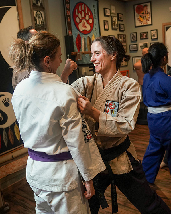 karate-Franz Annaliese Franz in class