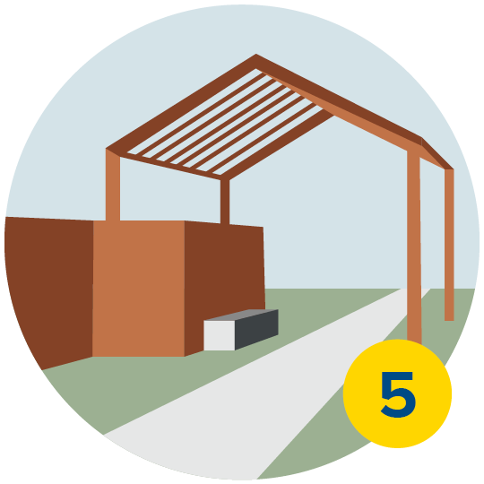 on-the-map-insets5 Illustration of Howard Way Gateway at UC Davis