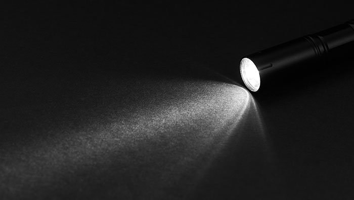 power-outage-web Flashlight during power outage