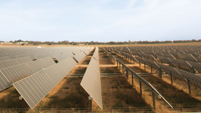 solar solar panel field