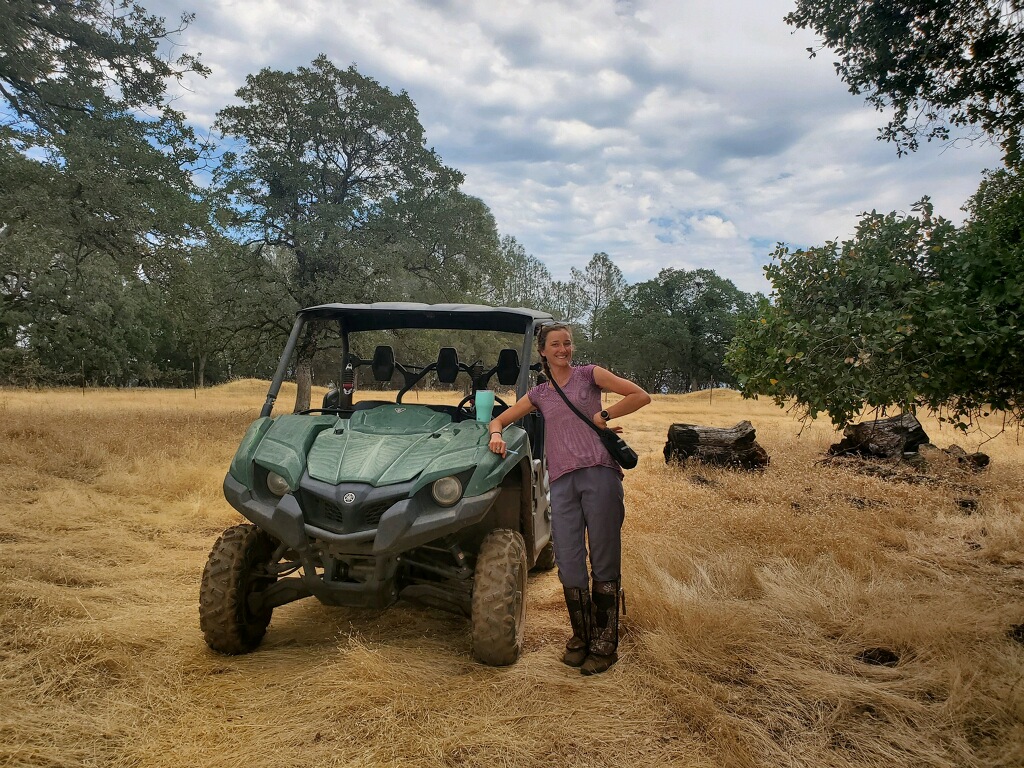 Ph.D. Maggie Creamer at the Sierra Foothill Research and Extension Center in Browns Valley. 