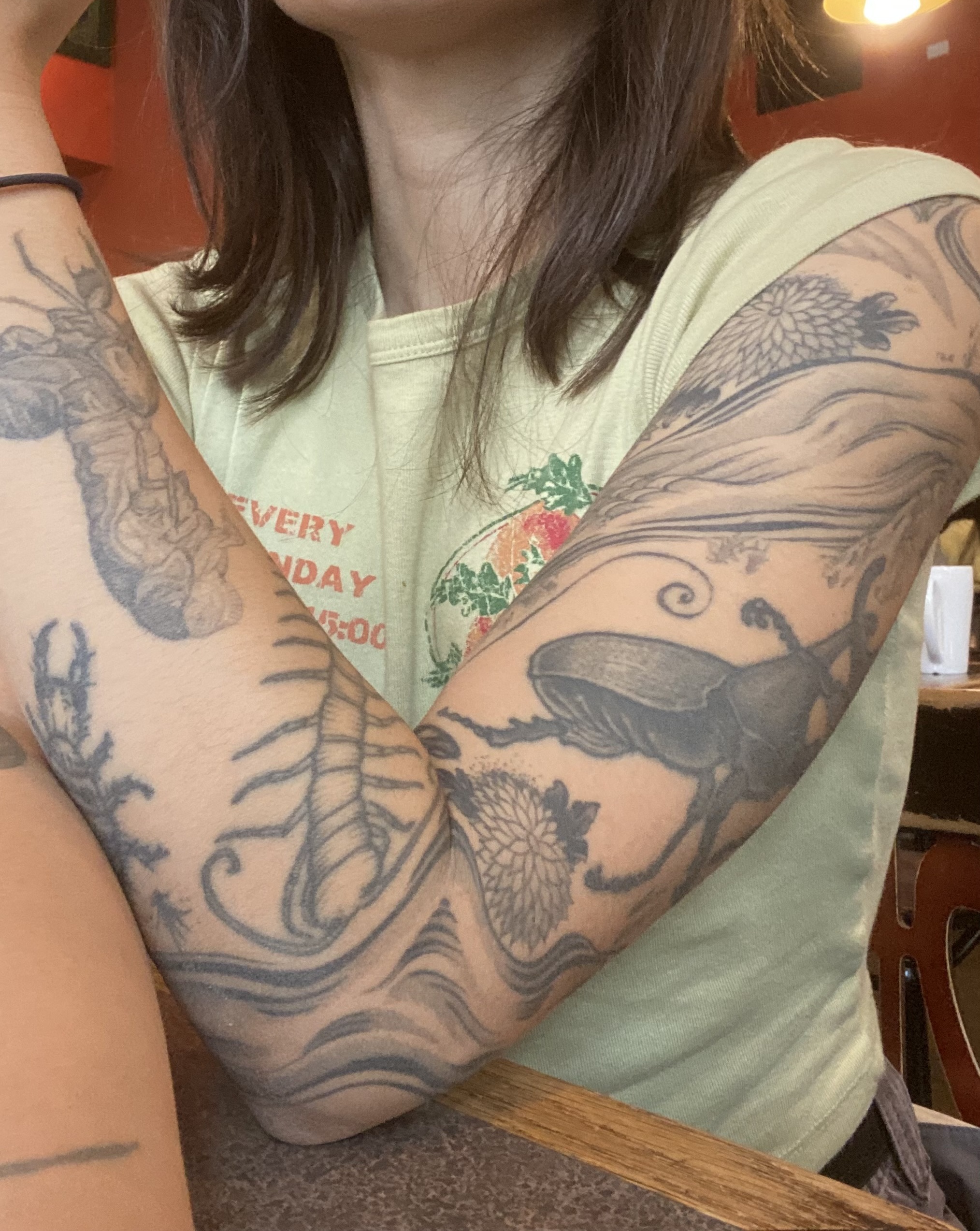Mia Lippey's tattoo sleeve