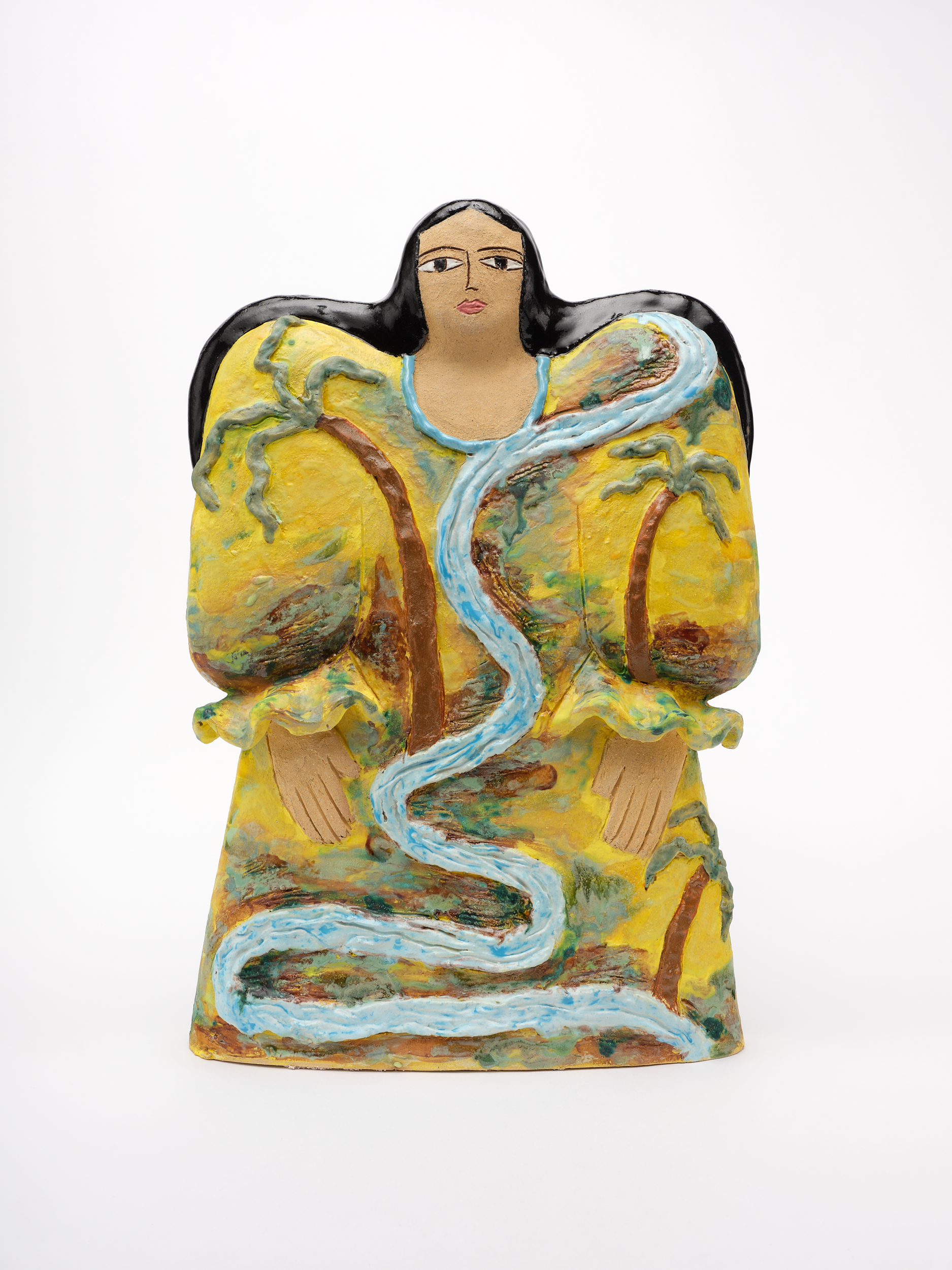 Sample work: Maryam Yousif, Two Rivers, 2024. Glazed ceramic, 19.5 x 13 x 5 in. Courtesy of the artist. © Maryam Yousif