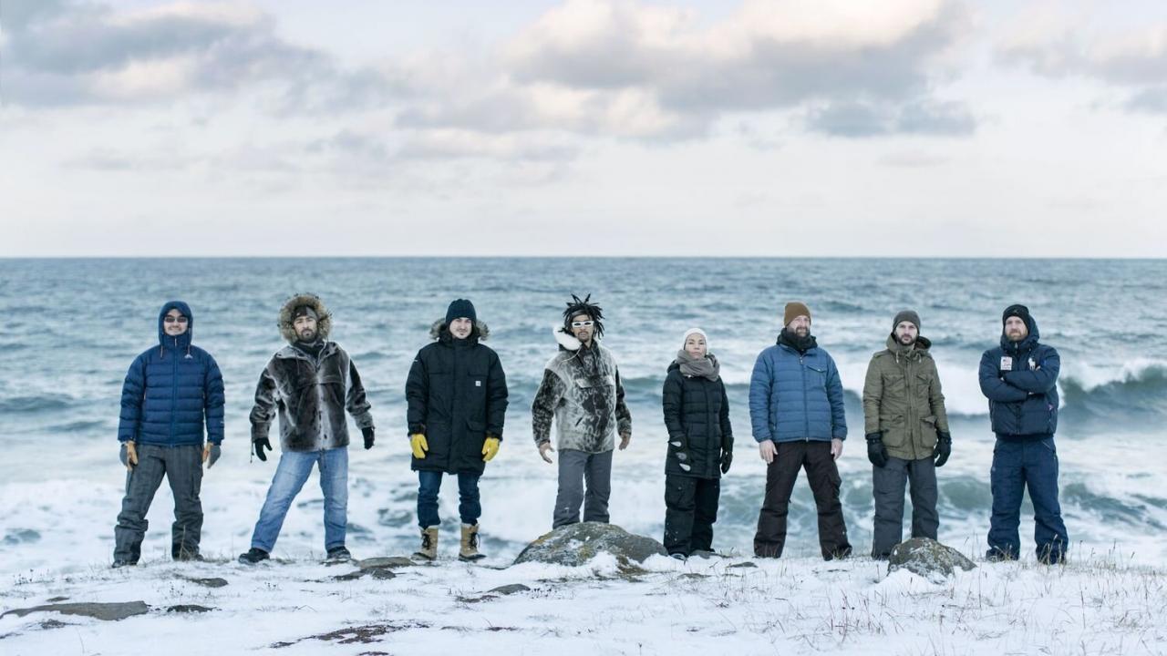 Group in snow