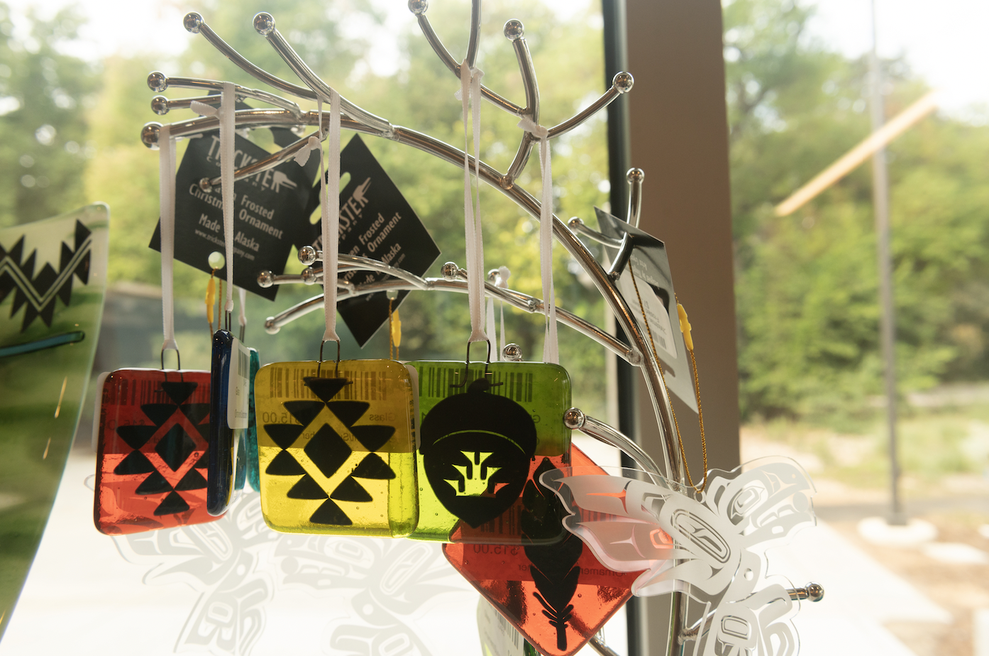 Glass keychains can be purchased at the Gorman Museum of Native American Art (Gregory Urquiaga/ UC Davis).