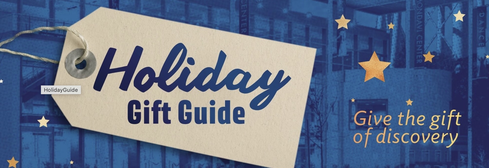 Illustration of holiday gift tag