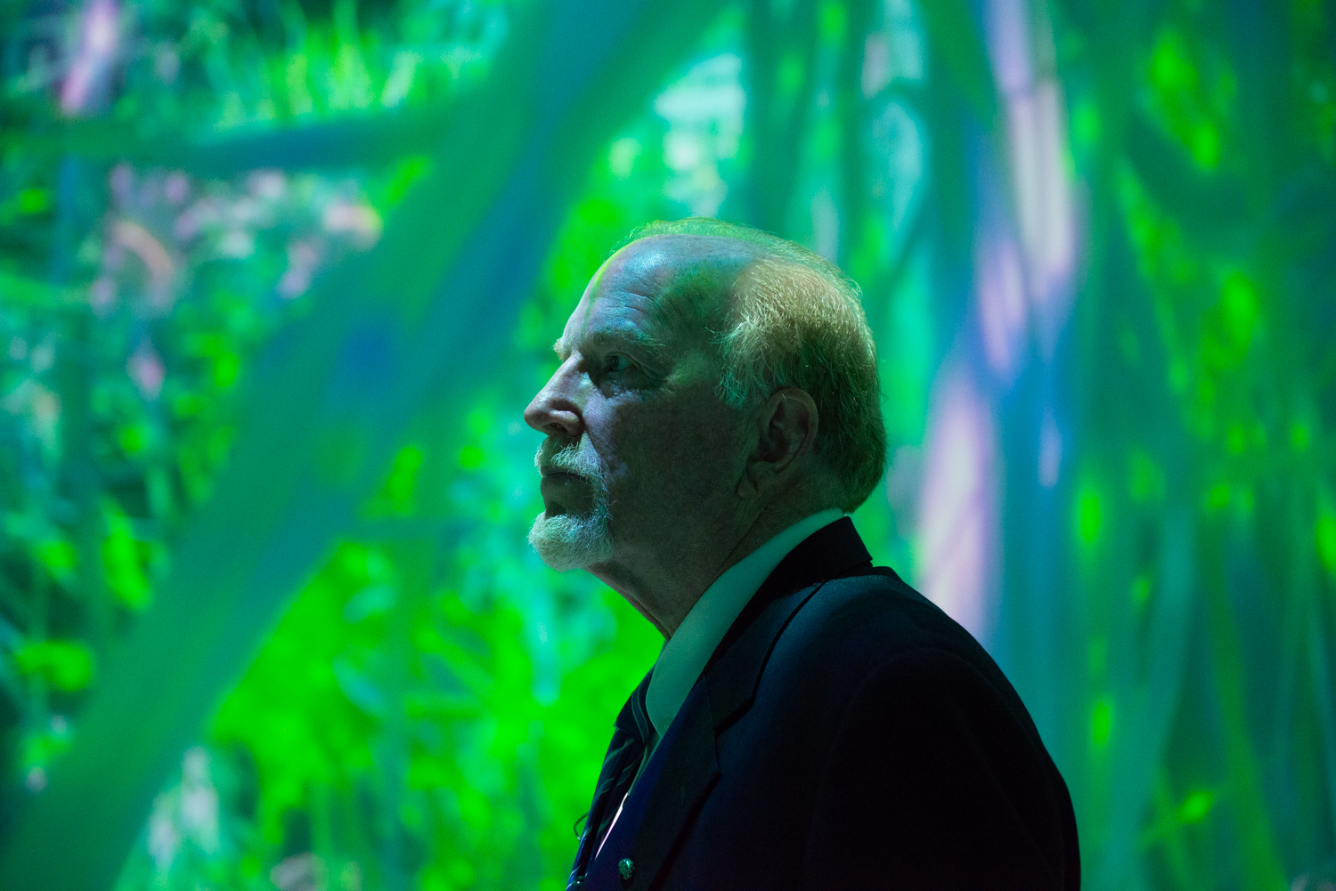 Man with Green Background