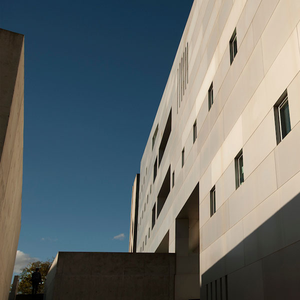 A view of the outside of the Social Sciences building at UC Davis