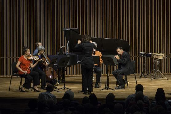 music ensemble on stage