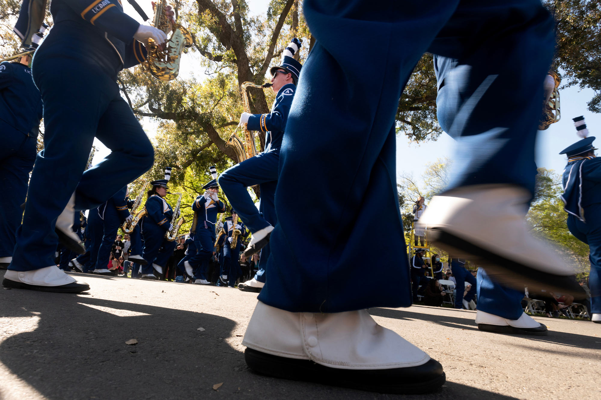 Picnic Day UC Davis Marching Band in parade