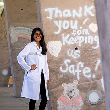 infectious disease specialist on health center campus