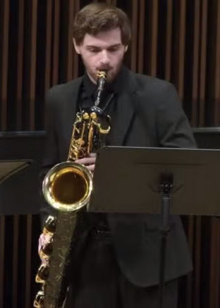 many playing wind instrument