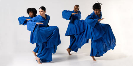 Dancers in blue