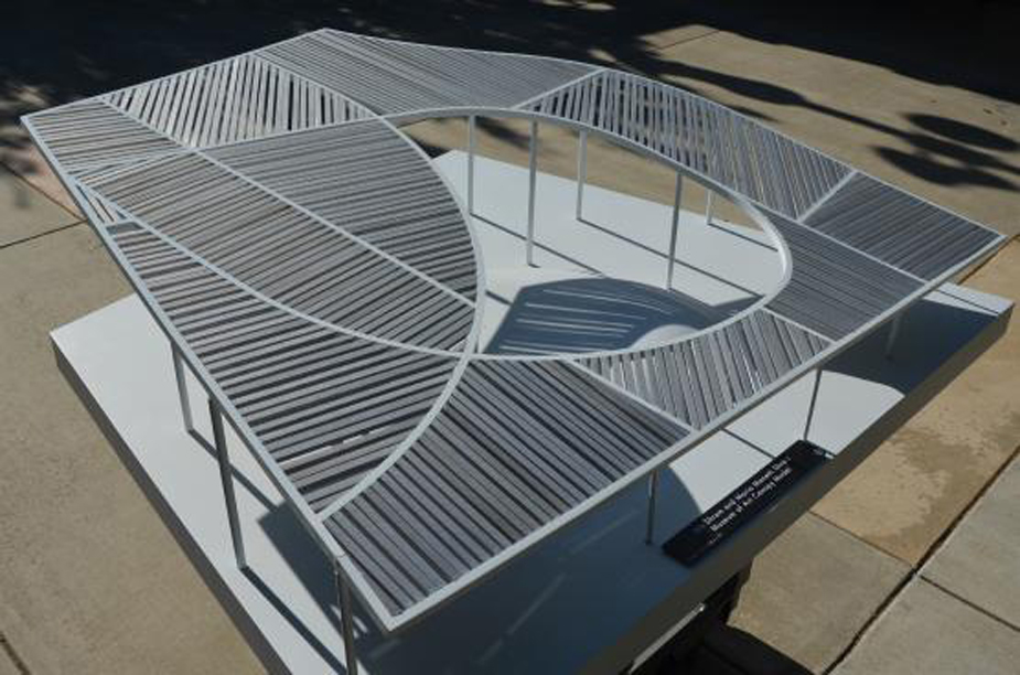 Model of Manetti Shrem Museum's Grand Canopy.
