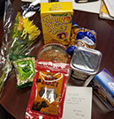 Food left for the UC Davis Police Department