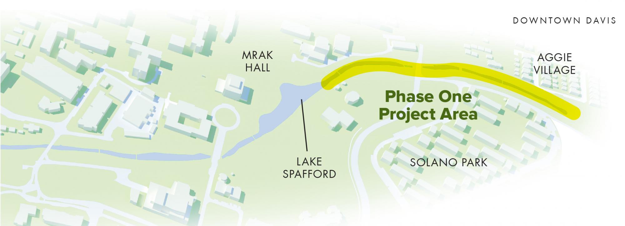 Phase 1 (east end), Arboretum Waterway improvement project