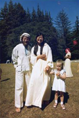 David Takemoto-Weerts and Barbara Takemoto-Weerts at their wedding in 1976