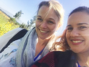 Siobhan Brady and Sharon Gray, selfie.