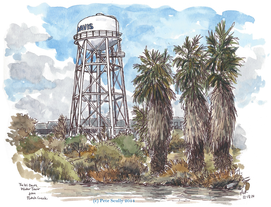 UC Davis water tower