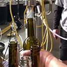 Wine being bottled