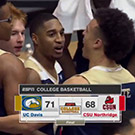UC Davis, 71; CSU Northridge, 68.