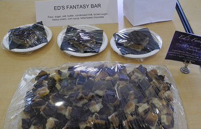 Ed's Fantasy Bars, under cellophane.