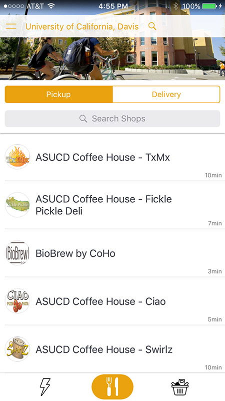 Tapingo app screenshot