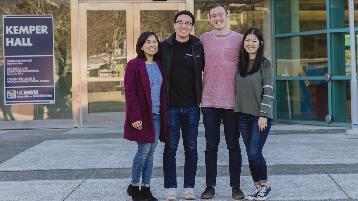 Students pose for a photo.