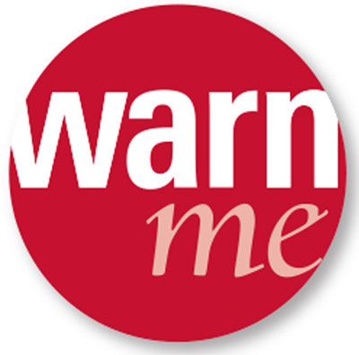 "WarnMe in red circle