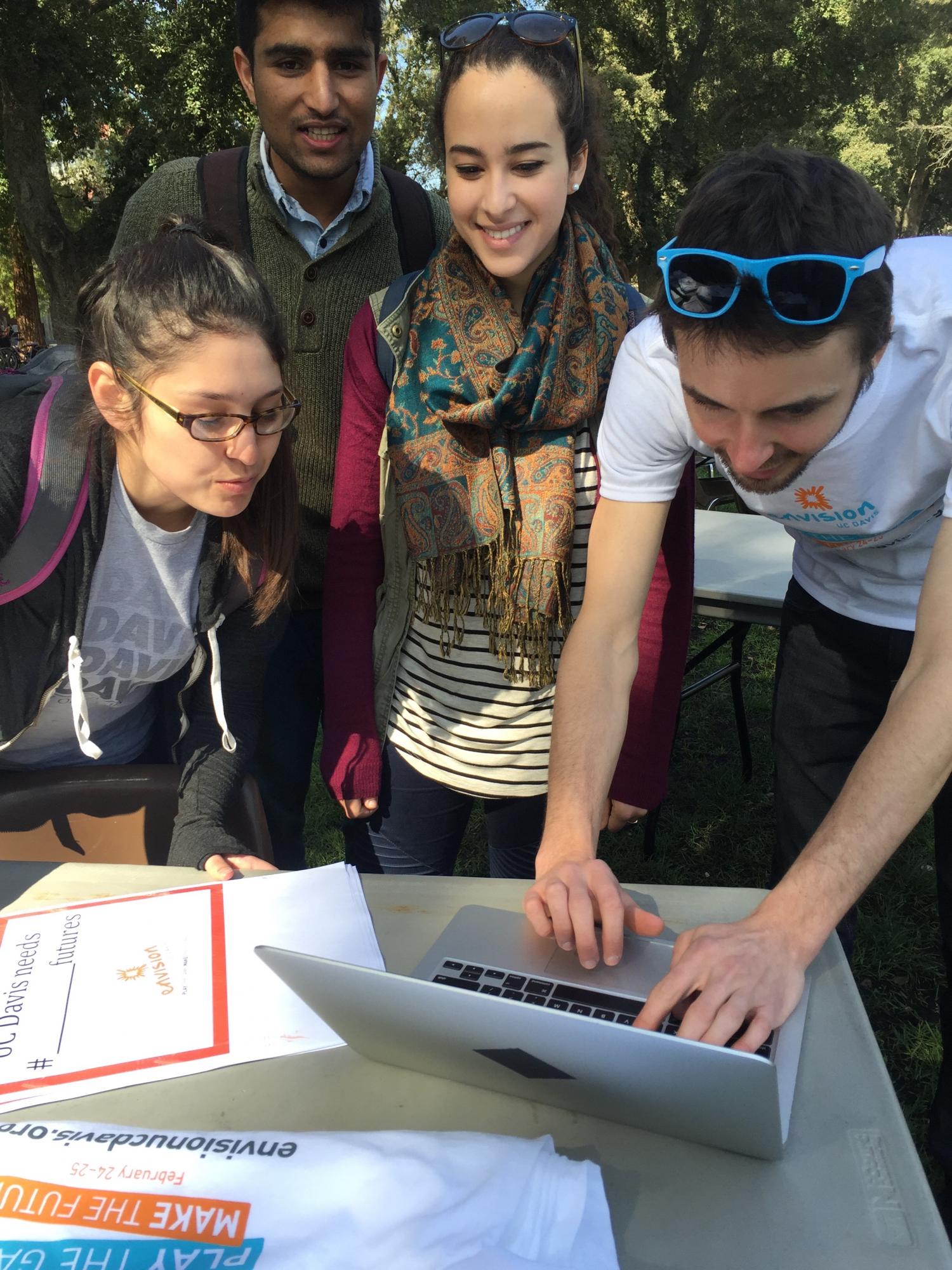 Students at laptop