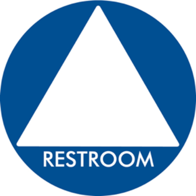 Gender-inclusive restroom sign