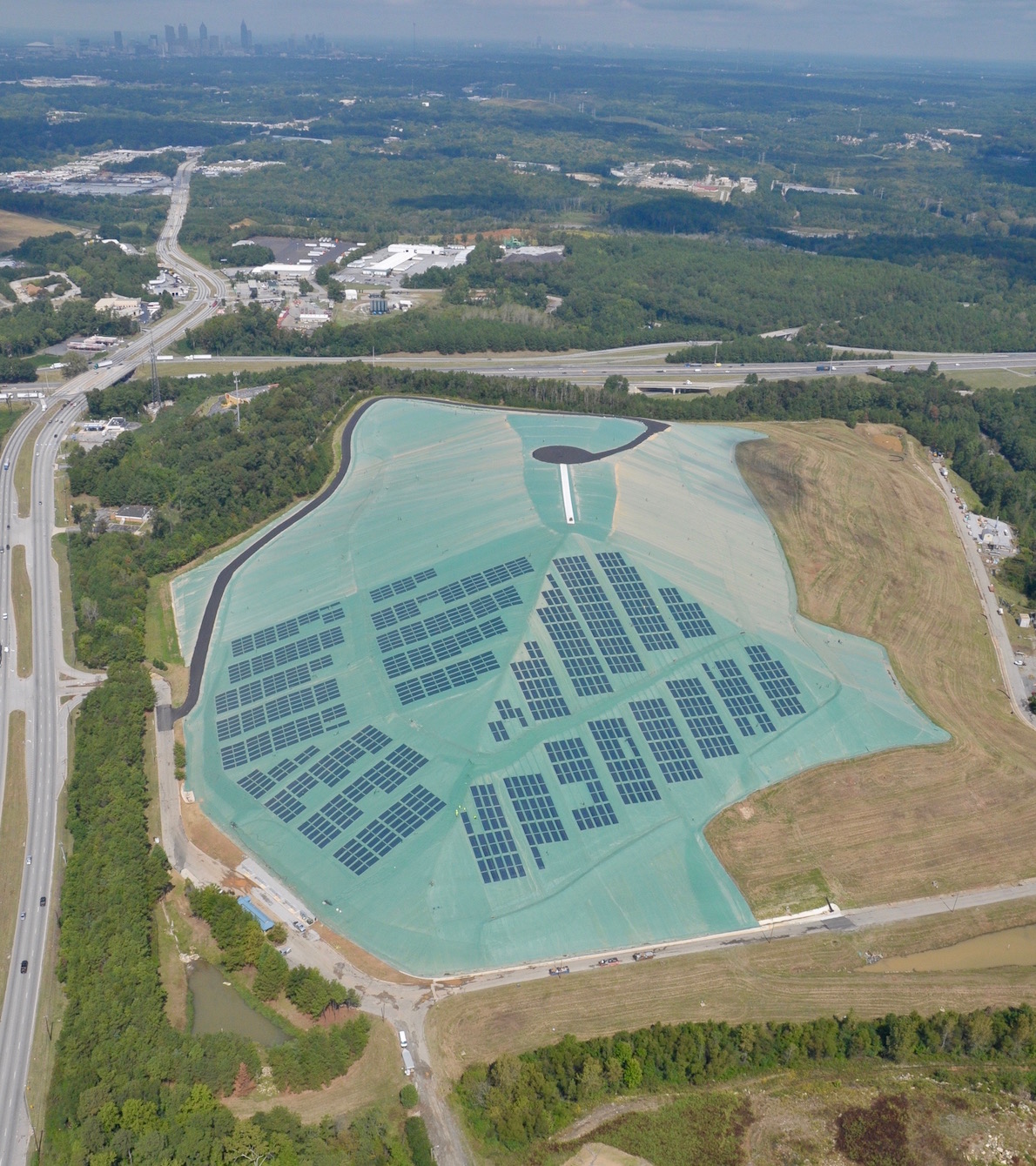 landfill solar installation