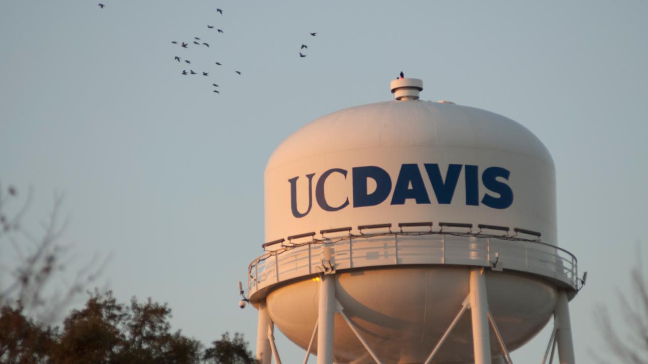 UC Davis water tower