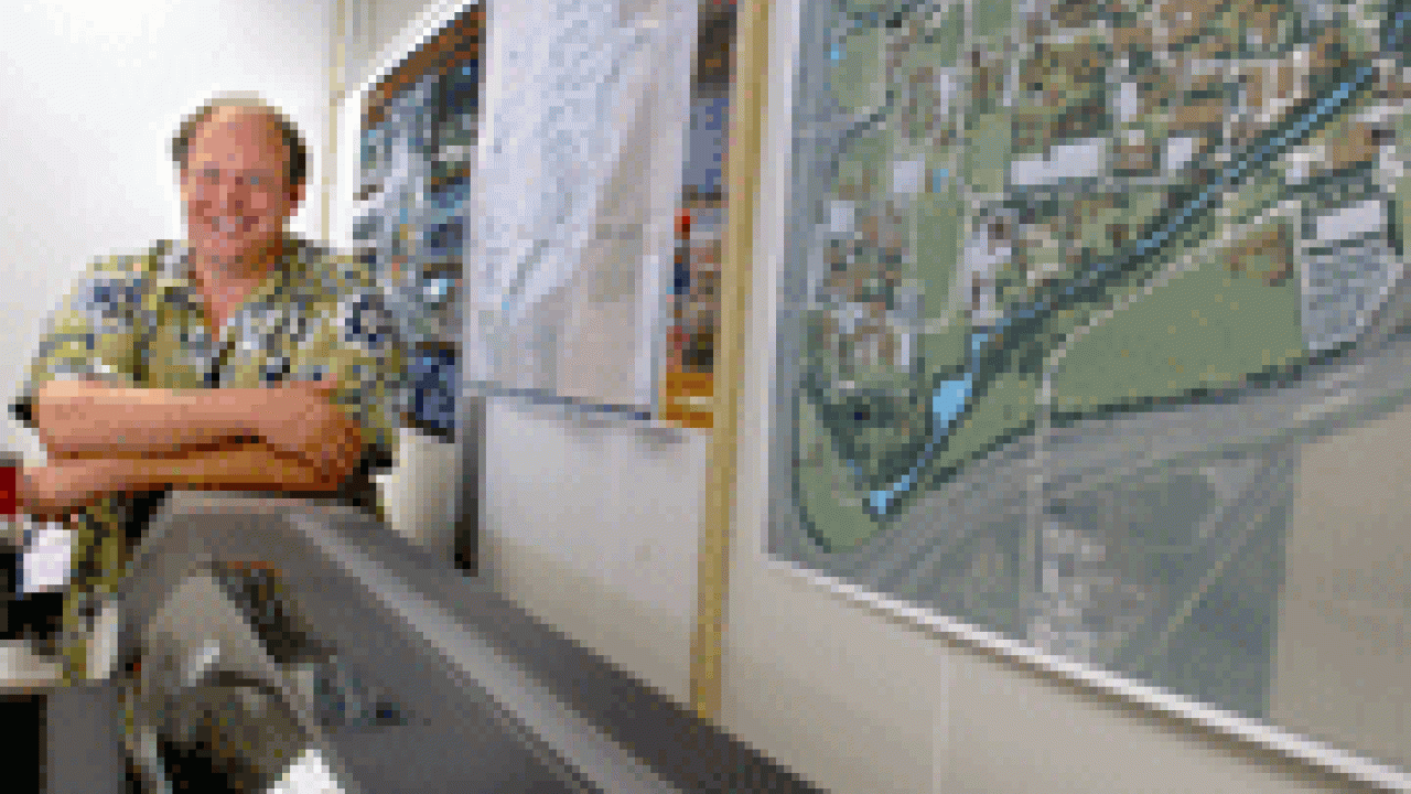 Chris DiDio is creating a &ldquo;green map&rdquo; of the campus that will highlight its natural and cultural resources.

