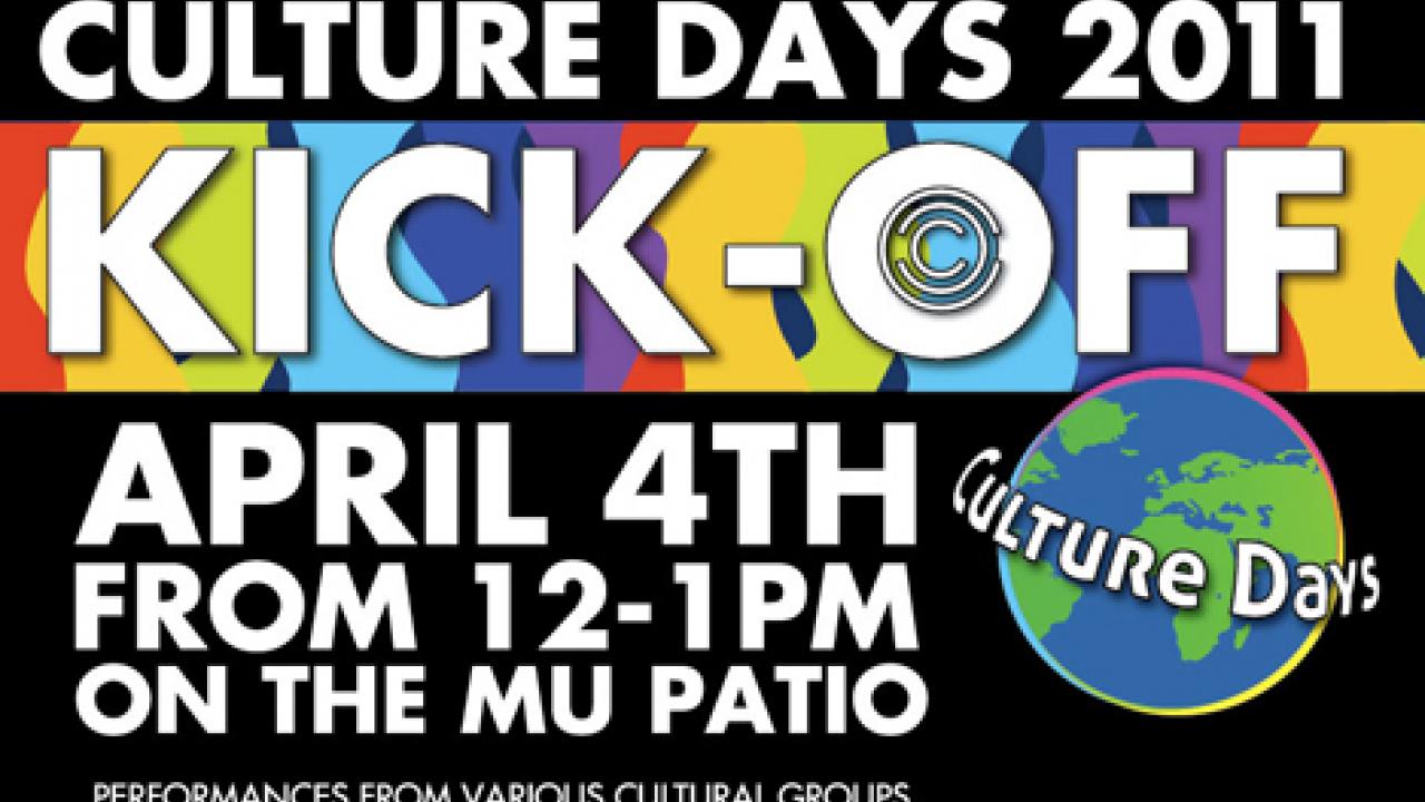 Graphic: Culture Days 2011 Kickoff poster (partial)