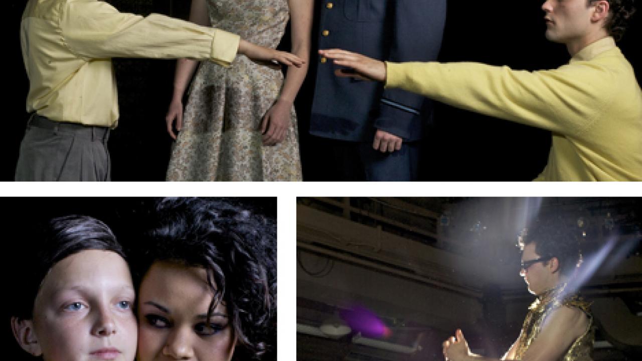 Photos (3): Benjamin Hoffner-Brodsky, Alison Sundstrom, Christopher McCoy, Matthew Dunivan and Malia Abayon in "The Who's Tommy."

(Jeff Perry/UC Da
