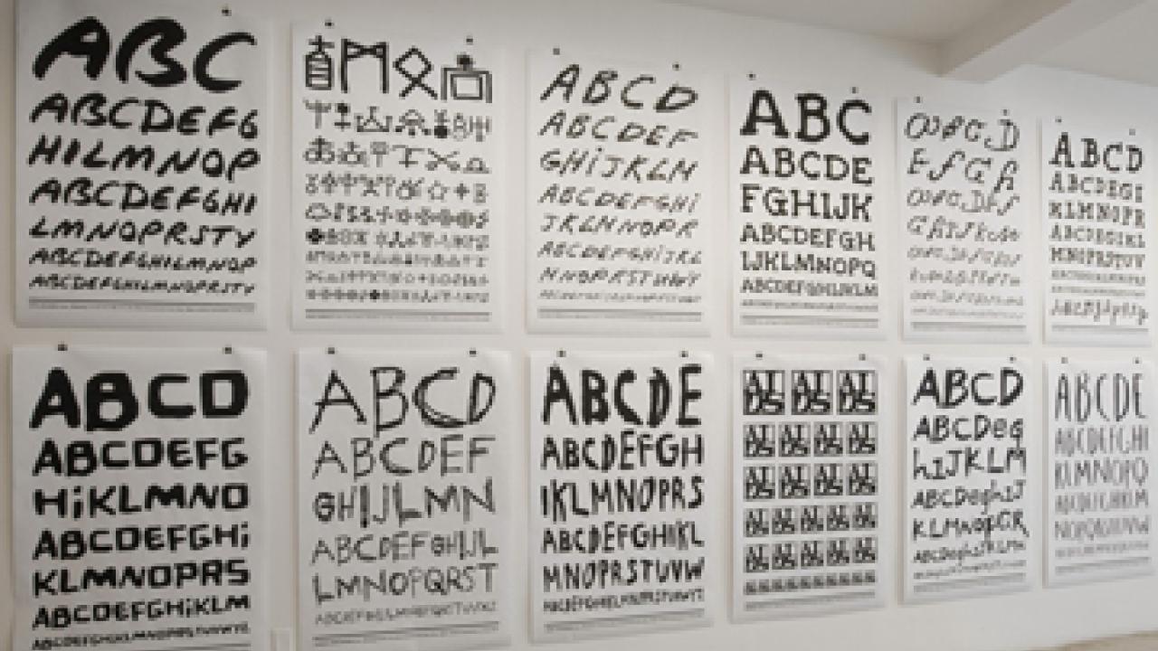 Font samples from the Black Market Type & Print Shop