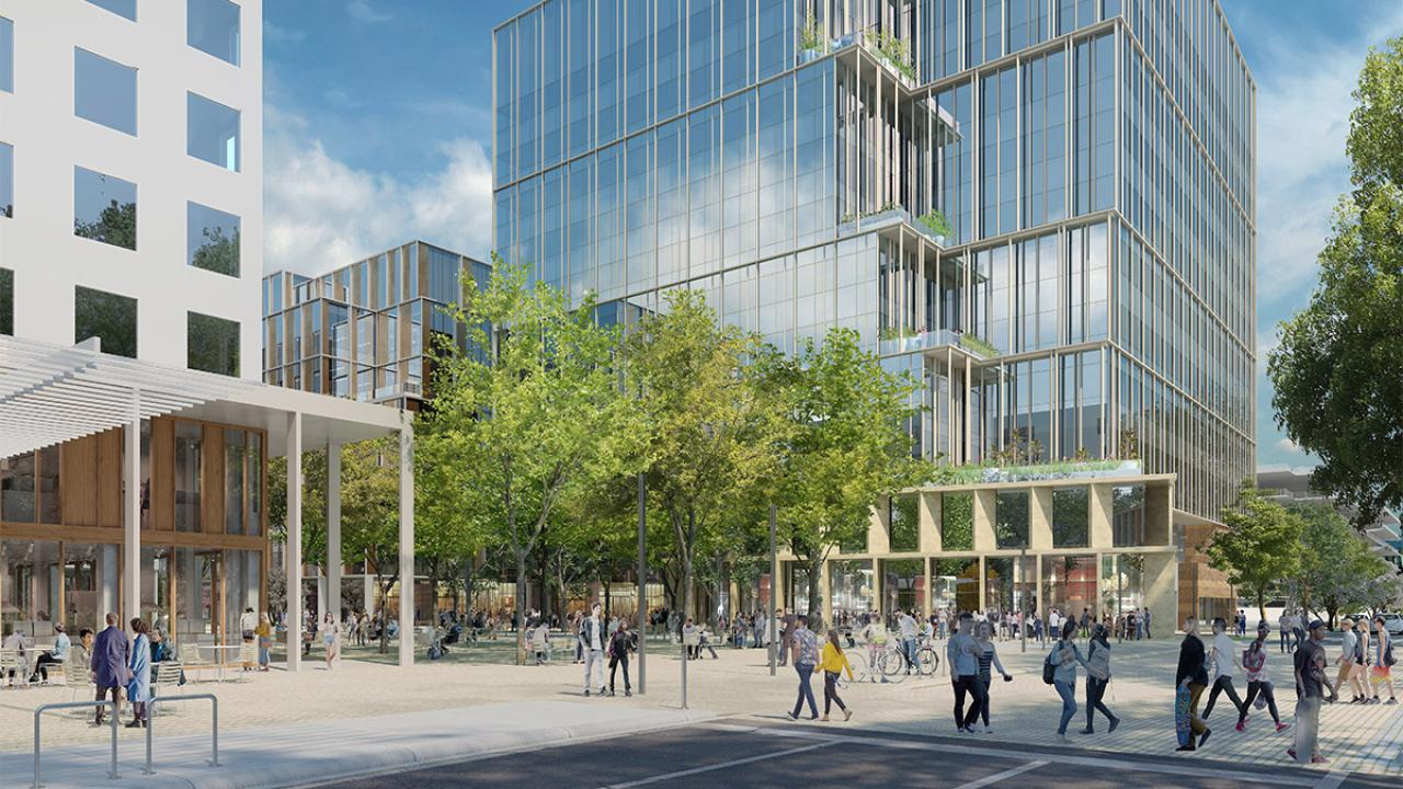 Rendering of Aggie Square.