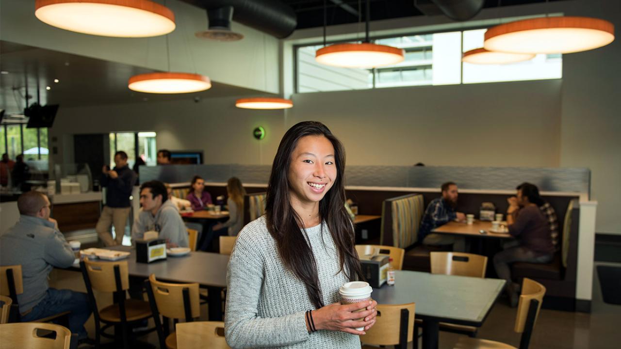 Allyson Tsuji in Scrubs Cafe