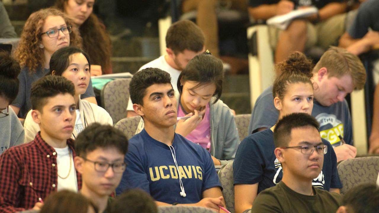 Students in a lecture hall