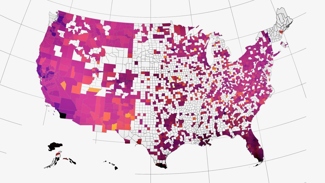 US Map of emergency orders