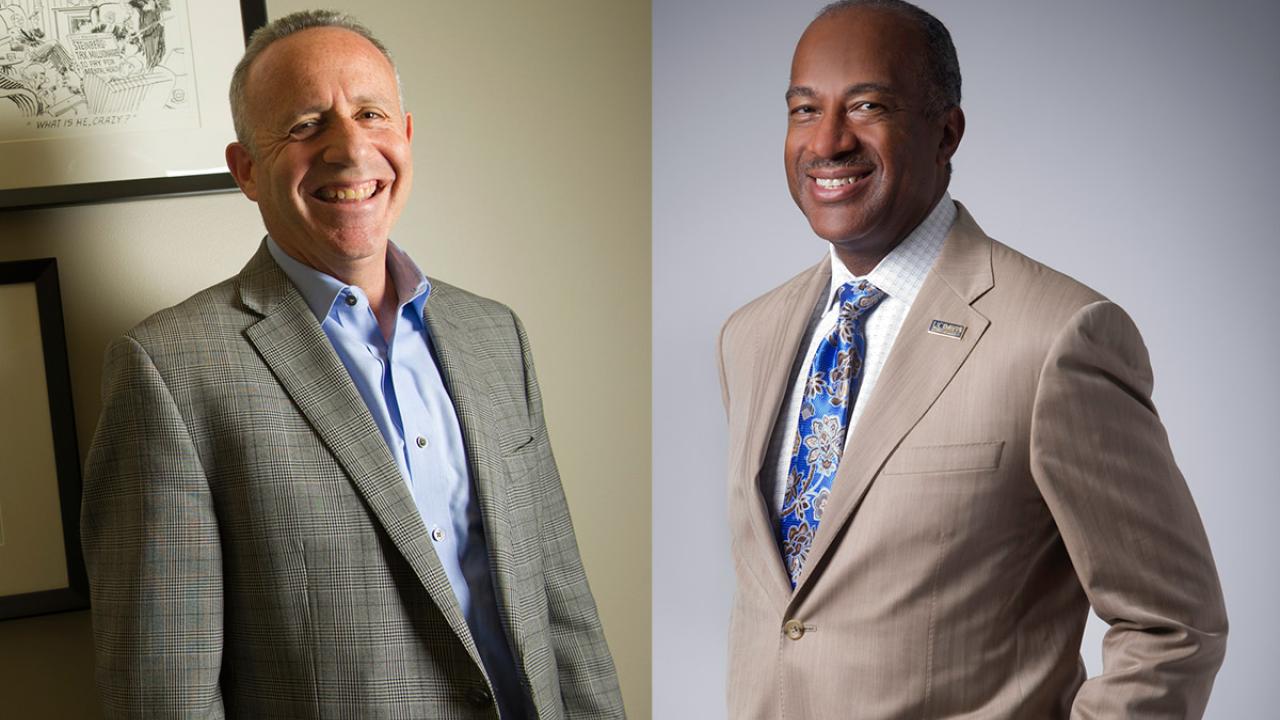 Darrell Steinberg and Gary May.