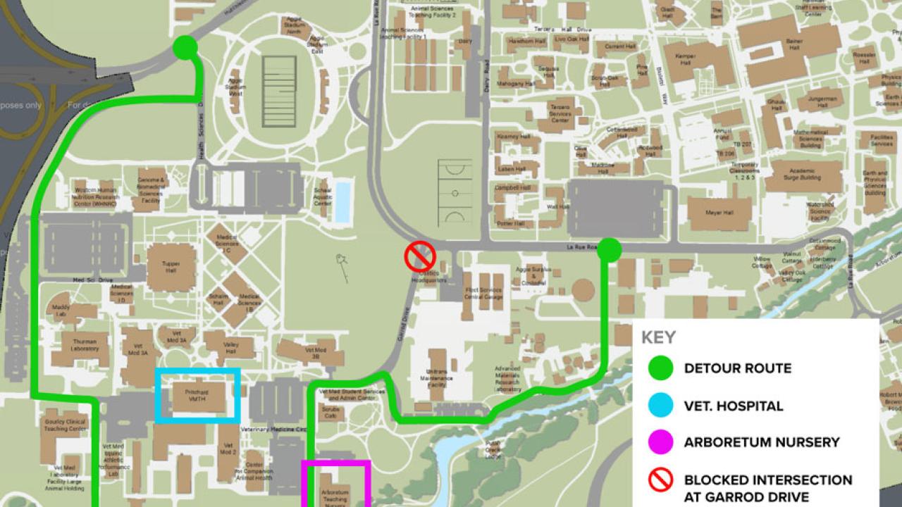 Detour map