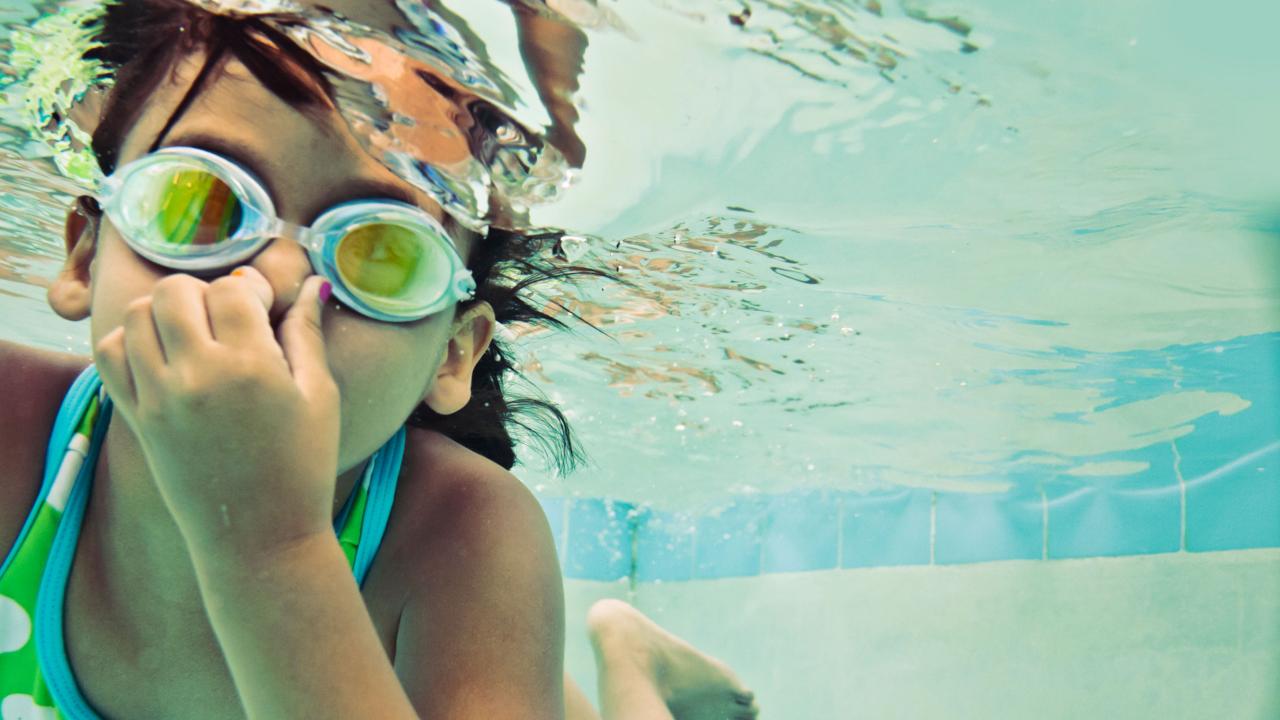 girl swimming